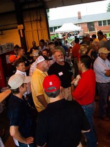 Crowd of people in shop