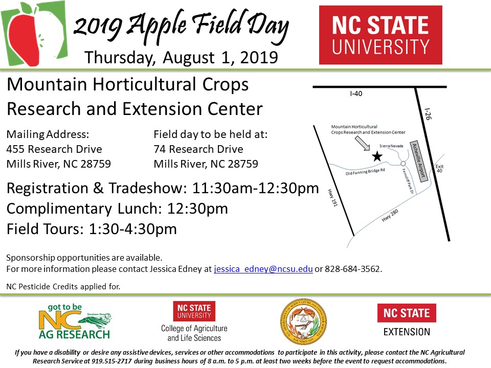 2019 MHCREC Apple Field Day Flyer