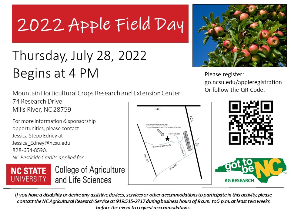 2022 MHCREC apple field day flyer