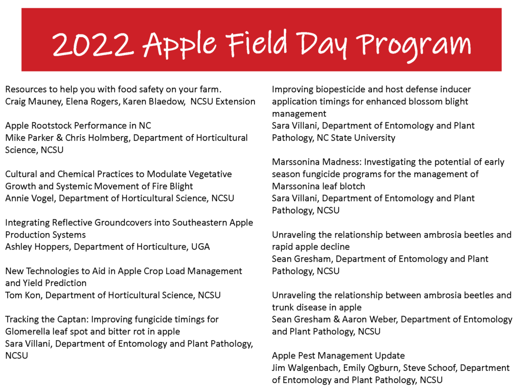 MHCREC Apple Field Day 2022 flyer pg 2