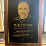 JIm Walgenbach, Ag Hall of Fame plaque